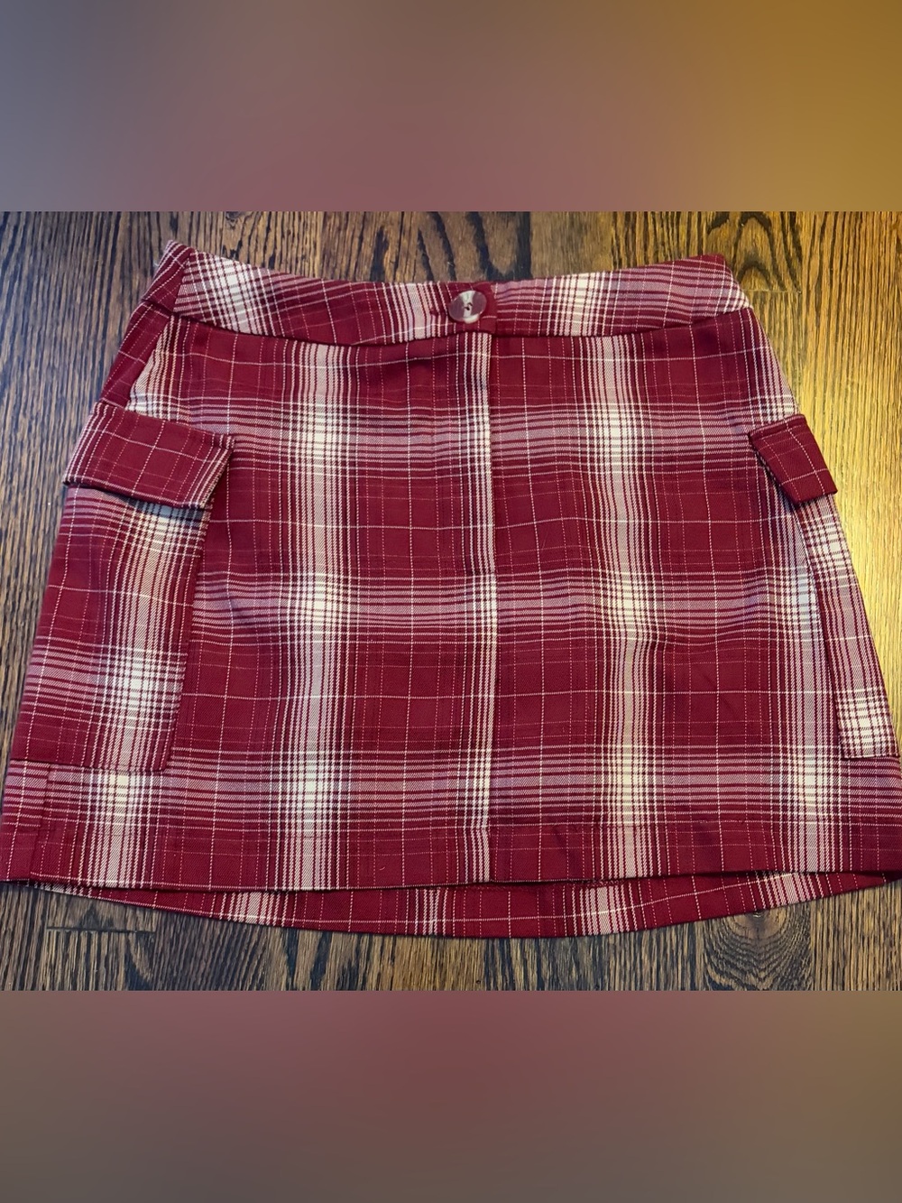 Forever 21 Red Plaid Mini Skirt